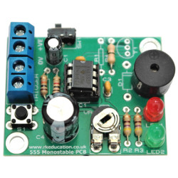 RK Education 555 Monostable Project - with Buzzer