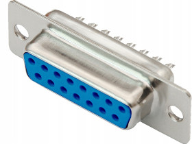 15-pin DB15 D-SUB Plug - 2-Row - Female Connector