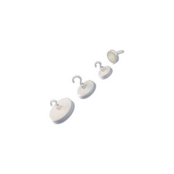 Magnetoplan 52647 Magnetic hook 47mm Round White 1 pc