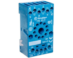 Gniazdo przekaźnika z zaciskami śrubowymi (zacisk koszyczkowy)montaż na panel lub szynę DIN 35 do 60.13 88.02 90.21 SMA