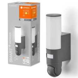 KINKIET LED 16W 900lm 3000k SZARY z Czujnikiem ruchu i Kamerą HD LEDVANCE Smart+ WiFi