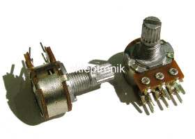 Potencjometr 15mm 2x 100K ohm W