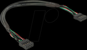 82029 USB 2.0 cable, 2.54 mm 10 pin, post socket, 0.25 m