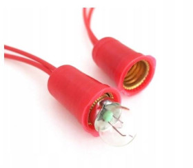 OPRAWKA GNIAZDO ŻARÓWKI ROWEROWEJ E10 Z PRZEWODEM