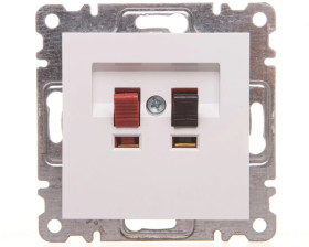 Lumina Gniazdo głośnikowe białe WL3310