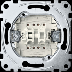 MEG3155-0000 Double-switch insert, 2 NO contacts 1-pole, 10 A, AC 250 V