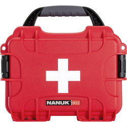 NANUK 903-FSA9 First Aid Case Empty 188x79x124mm Red Waterproof Durable