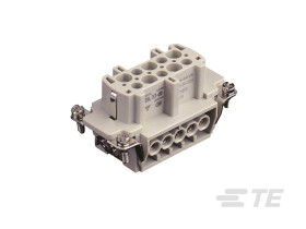 Wkładka złącza dużej mocy 10-pinowe TE Connectivity 16A 10P+E Żeński Śruba Montaż na panelu