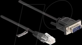 88008 Cable RJ45 male / serial RS-232 D-Sub 9 male, 0.3 m