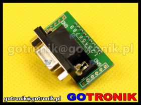 Złącze DB9 żeńskie do płytek stykowych