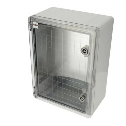 Obudowa standardowa ABS 300x400x170 z ocynkowaną płytą montażową (z przeźroczystymi drzwiami) 800.701.003 HOROZ