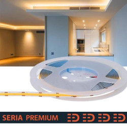 Taśma LED Premium Ciepła biała 2700K 12V 320 LED/m 700lm/m COB Rolka 5m 3 lat gwarancji