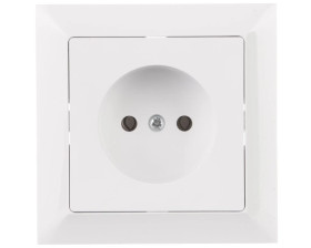 PREMIUM Gniazdo pojedyncze b/u białe GPt-15 Pr