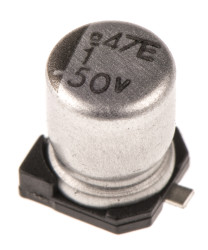 Kondensator 1μF 50V dc SMD CHEMI-CON roztaw: 1mm 4 x 5.2mm