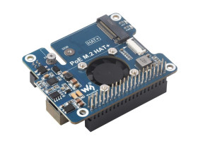 Waveshare PCIe To M.2 Adapter With PoE Function For Raspberry Pi 5, Supports NVMe Protocol M.2 Solid State Drive, High-speed Rea