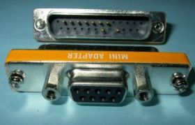 ADAPTOR DB-9F/DB-25M GENDER CHANGER