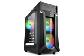 Sharkoon VG6-W RGB | Midi Tower Case | Zwart