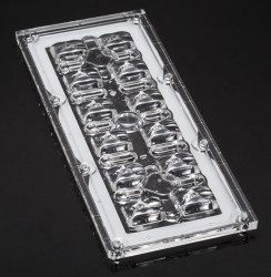 Soczewka LED Prostokątny 12-LEDowa 173 x 71.4 x 9.85mm, Ledil, seria: Strada-IP