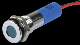 Q8F3CXXB24E Indicator LED, 24 V DC, 8 mm, wired, blue/BrC