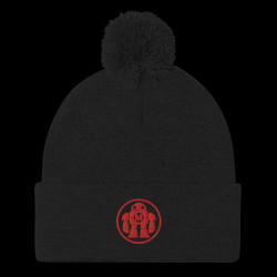Robot Pom-Pom Beanie