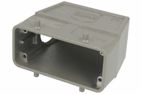 Obudowa złącza; Han B; 19300160527; 16B; metal; proste; na przewód; wyjście na dławnicę M32; do 2 klamer; 1 boczne wyjście przew