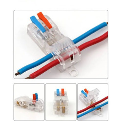 Szybkozłączka przelotowa T2-2B dla 1,5mm-2,5mm trójnik