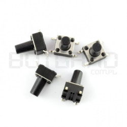 Tact Switch 6x6, 9.5mm THT - 5szt.