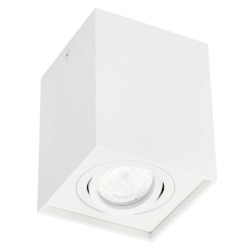 Punktowa oprawa sufitowa natynkowa PALLAD 1 White GU10 kwadratowa biała EDO777109