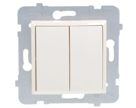 ARIA Łącznik dwugrupowy świecznikowy ecru ŁP-2U/m/27