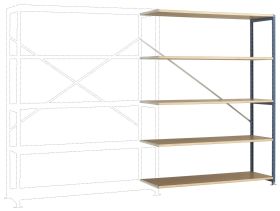 Manuflex RP1141.0001 Moduł rozszerzający do regału 70 kg (S x W x G) 1470 x 2000 x 400 mm stal malowany proszkowo szary,