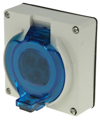 Gniazdo 16A Gniazdo 250 V 2P + E Żeński Schneider Electric Szary Montaż powierzchniowy IP66