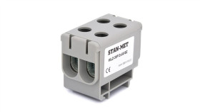 Złączka Szynowa Gwintowa Al/Cu 2X50mm2 Szara Wlz-35P/2X50sz