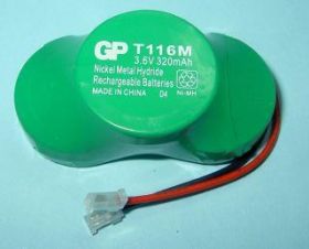 3,6V/320mAh T-116 320 BVH3-EMU!GP AKU.