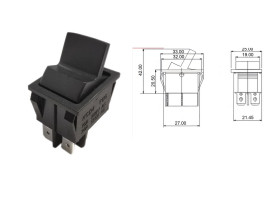 PRZEŁĄCZNIK KOŁYSKOWY 2-POZ.4-PINY 250V/15A MK621 CHWILOWY