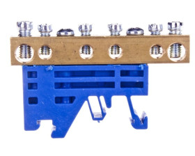 Zacisk przyłączeniowy 2x16mm2, 4x4mm2 niebieski PE Z-3101 84004003