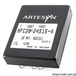 NFC20-24S15-4 DC-DC 36V to 15V 1.3A Converter THT ARTESYN