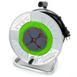 Przedłużacz budowlany bębnowy metalowy IP44 H05RR-F 3*1,5 40M 1OWQ440M