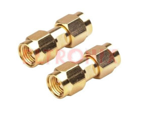 ŁĄCZNIK SMA WTYK-WTYK NAKRĘCANY GOLD