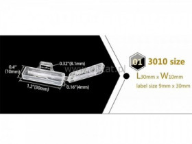 Plastikowa etykieta do oznaczania kabli; 30x10mm