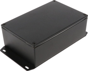 Aluminum die cast enclosure, (L x W x H) 145 x 95 x 49 mm, black (RAL 9005), IP65, 1590WJFBK