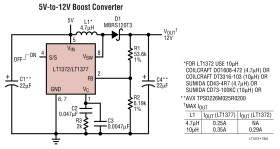 500kHz and 1MHz High Efficiency 1.5A Switching Regulators