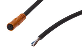 Złącze do samokonfekcjonowania Mini proste żeńskie 4-PINowe końcówka niezarobiona 4x0,34mm² PUR VK200315