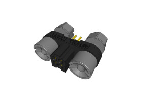 Listwa stykowa PCB 4-pinowe MHDAS raster: 1.27 mm Prosty 2-rzędowe Amphenol Socapex Do montażu na płytce drukowanej750 V