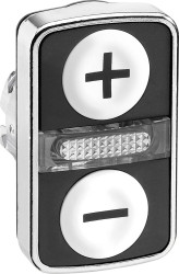 Schneider Electric ZB4BW7A1715 ZB4BW7A1715 Element czołowy dla przycisku podświetlanego resetowalny (Ø) 22 mm -/+ chrom