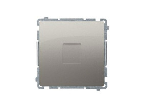 SIMON BASIC Zaślepka ramki-mocowanie łapki lub wkręty, satyna metalik BMPS.01/29 KONTAKT SIMON