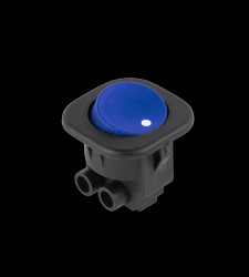 6A 250V Rocker Switch RS-101-7C, Blue
