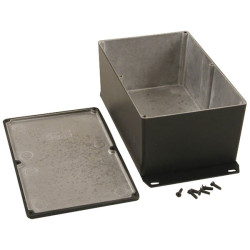 Hammond 1590WEFBK Watertight Diecast Enclosure Flanged Base 187.5x119.5x82 Black