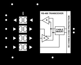500 kbps, 5.7 kV RMS, Signal Isolated Half Duplex RS-485 Transceiver with ±15 kV IEC ESD