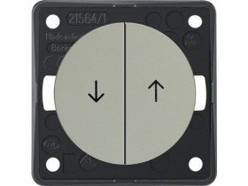 Integro Flow Wyłącznik żaluzjowy wieloklawiszowy przyciskowy nadruk symbol "strzałka" stal szlachetna 936532524 HAGER