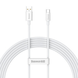 Kabel USB/USB-C 2m 100W Baseus Superior Series, Biały